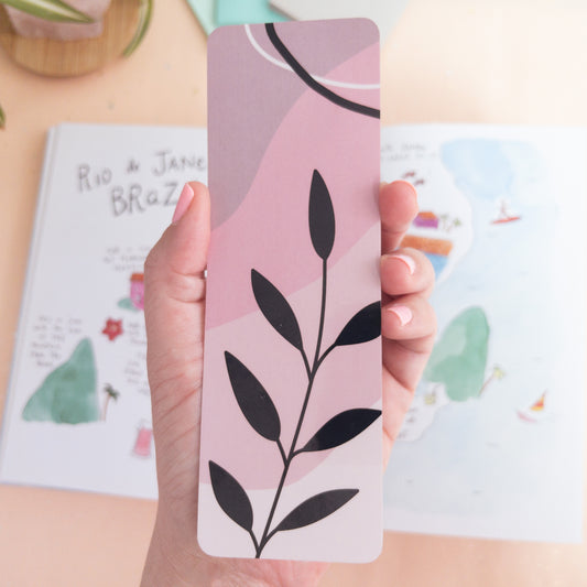 Pink Sunrise Laminated Bookmark