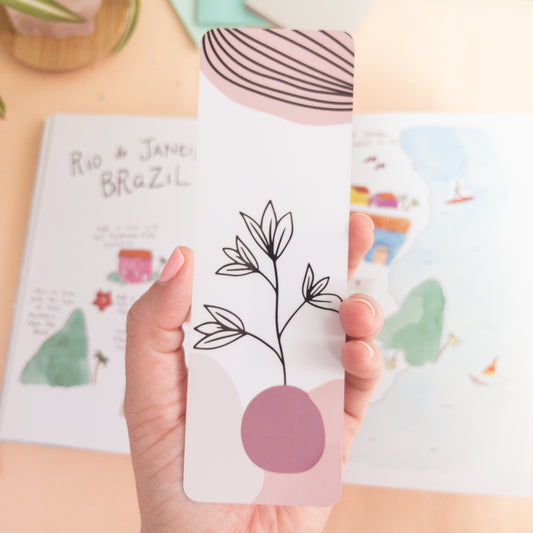 Planted Flower Laminated Bookmark