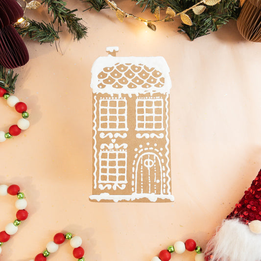 Gingerbread House Holiday Card - Townhouse