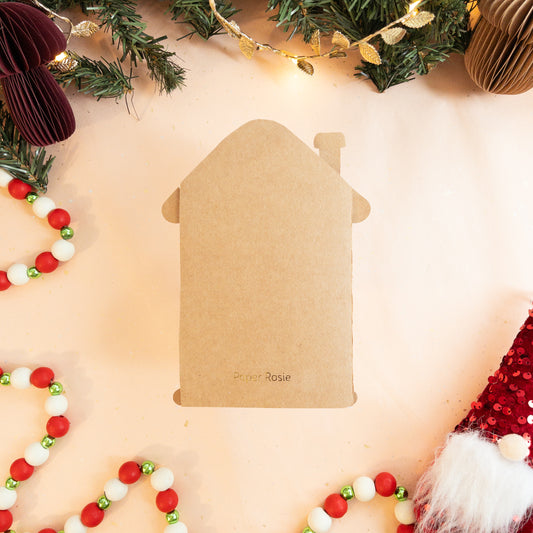 Gingerbread House Holiday Card - Two-Story Home