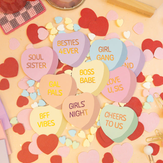 Conversation Hearts Cards (or tags!) - Galentine's Day Edition