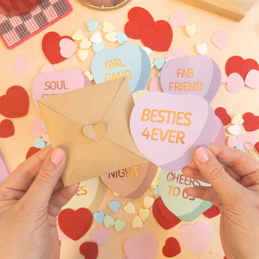 Conversation Hearts Cards (or tags!) - Galentine's Day Edition