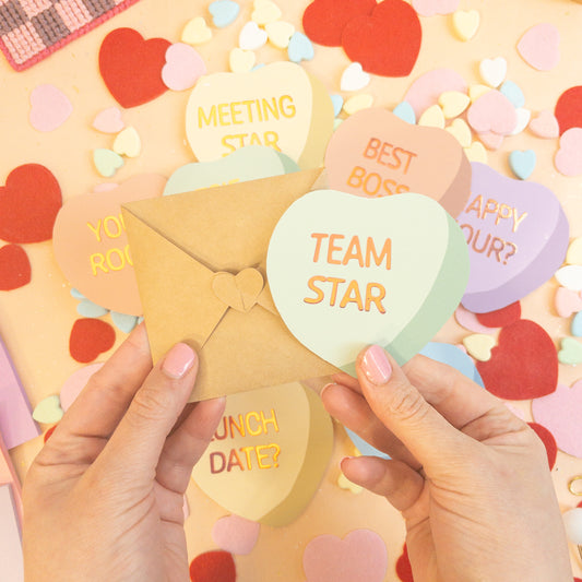 Conversation Hearts Cards (or tags!) - Workplace /Colleagues Edition