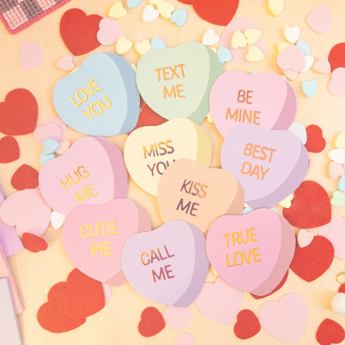 Conversation Hearts Cards (or tags!) - Valentine's Day Edition