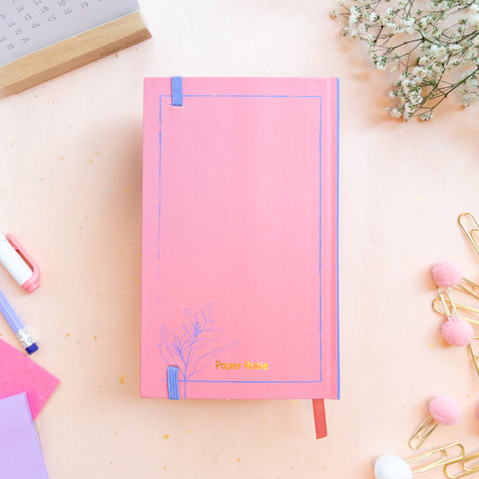 Coral Bloom B6 Case-Bound Notebook