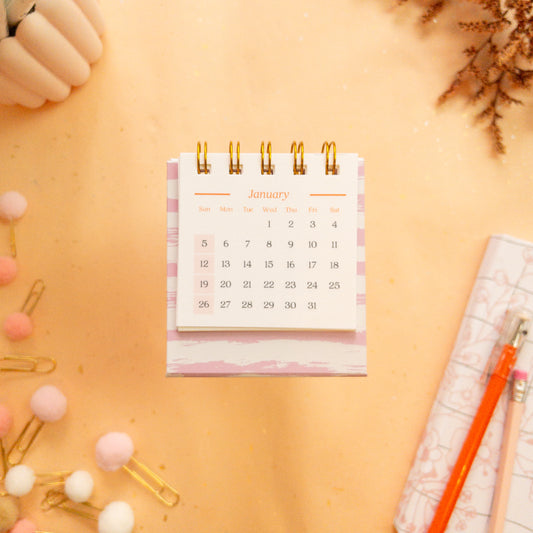 Summery Floral Petite Desk Calendar