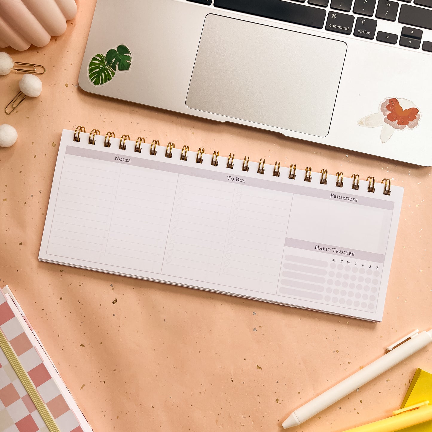 Sun-Kissed Checks Weekly Keyboard Planner