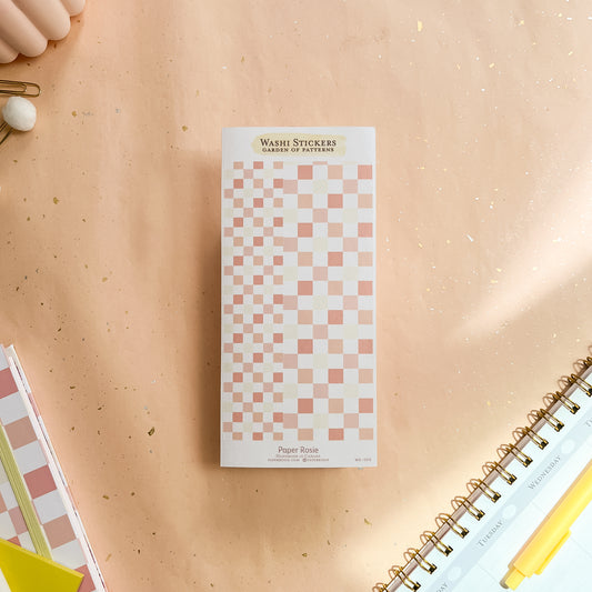 Sun-Kissed Checks Washi Sticker Sheet