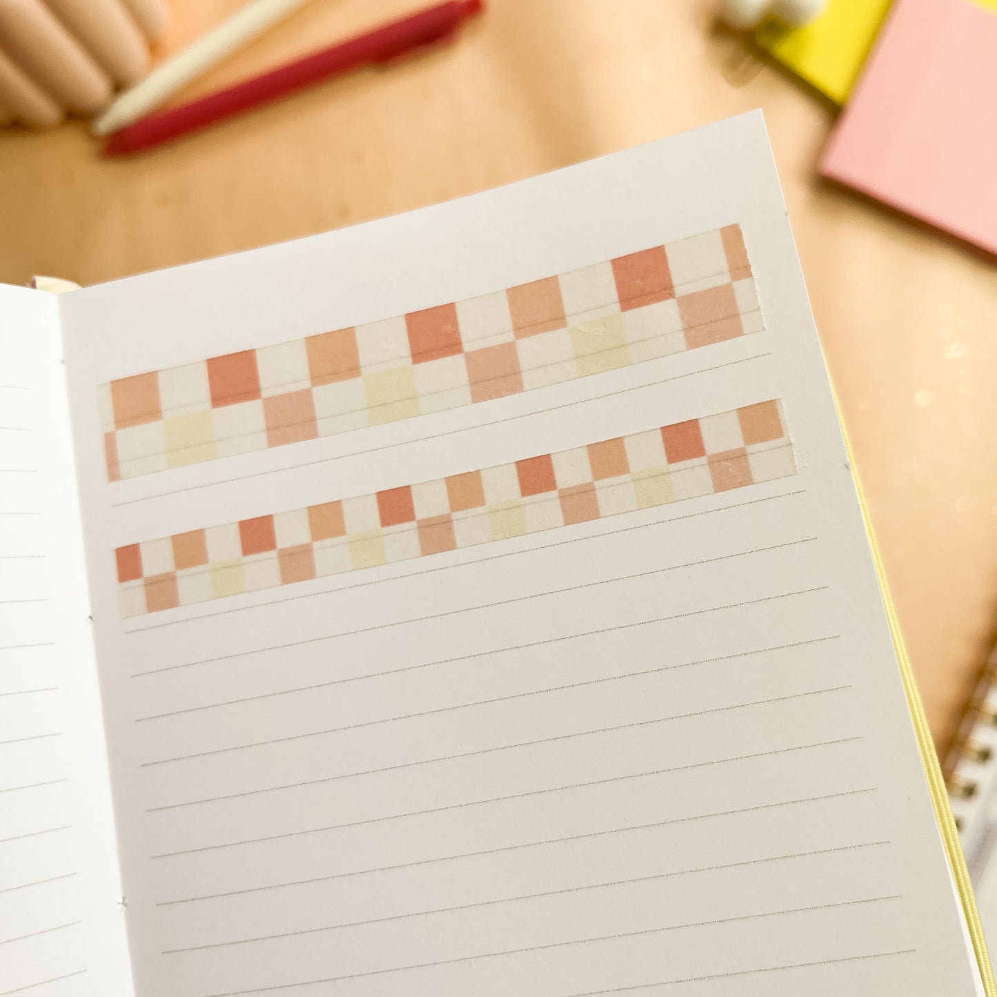 Sun-Kissed Checks Washi Sticker Sheet