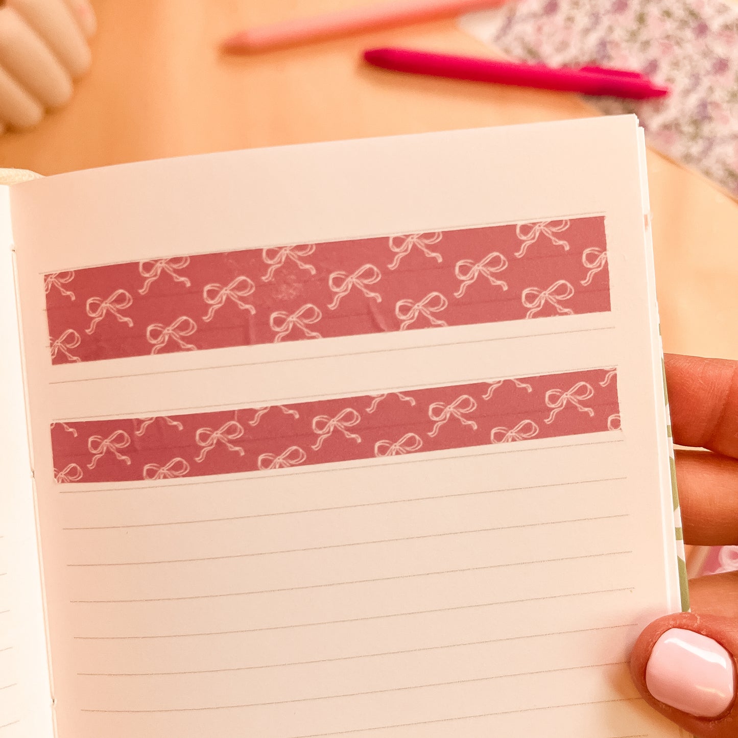 Coquette Bloom Washi Sticker Sheet