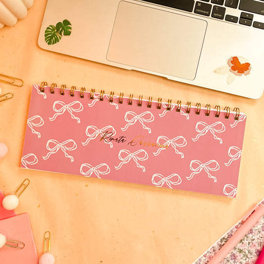 Coquette Bloom Weekly Keyboard Planner