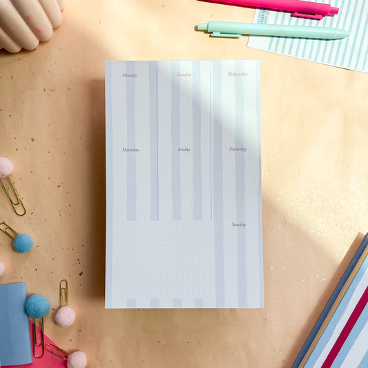 Coastal Canopy Weekly Planner Notepad - Half-letter