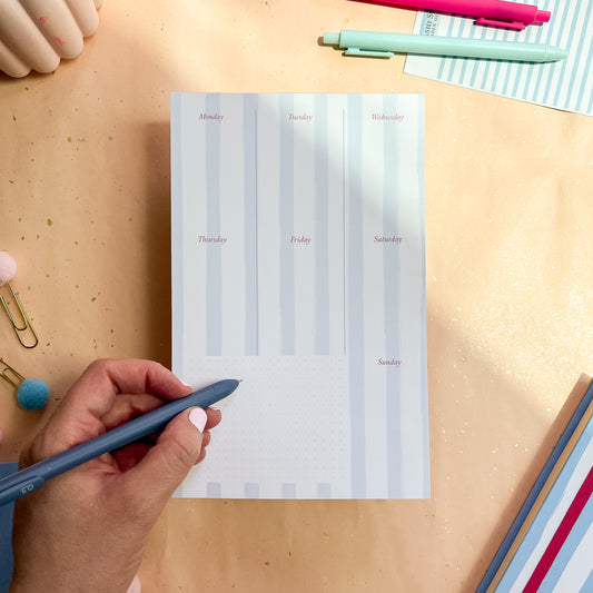 Coastal Canopy Weekly Planner Notepad - Half-letter