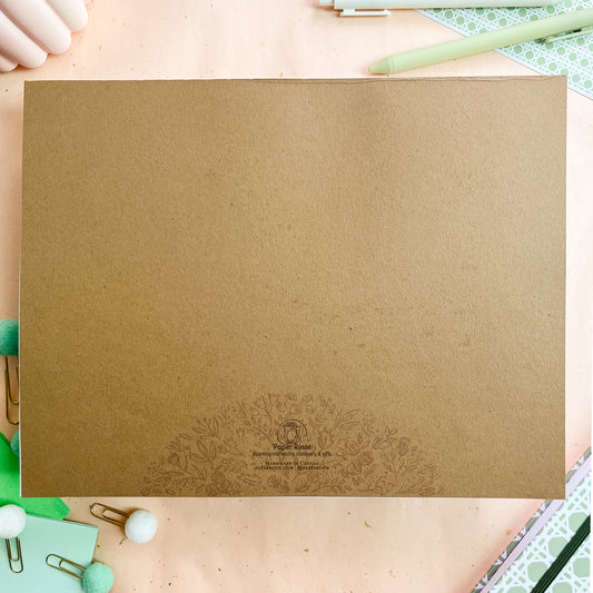 Sage Trellis Weekly Planner Notepad - letter size