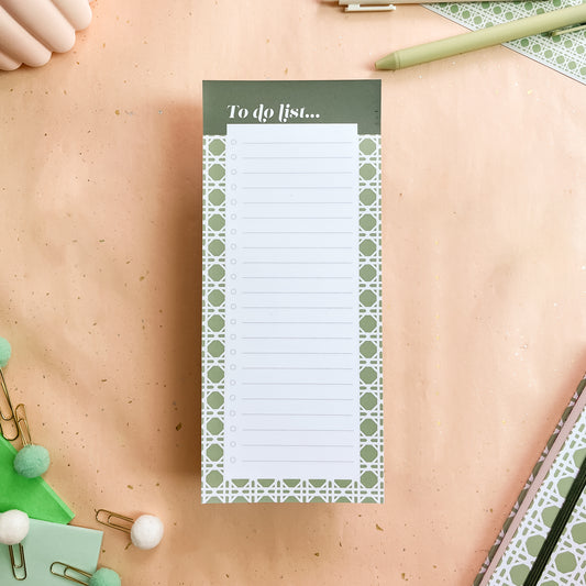 Sage Trellis To-do List Notepad