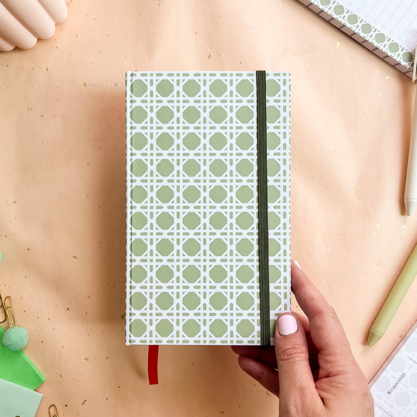 Sage Trellis B6 Case-Bound Notebook