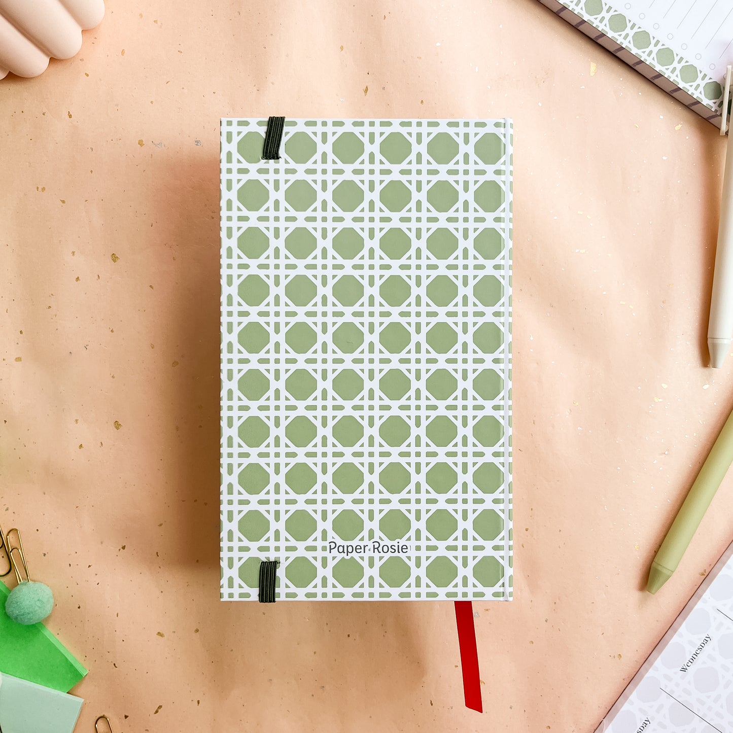 Sage Trellis B6 Case-Bound Notebook