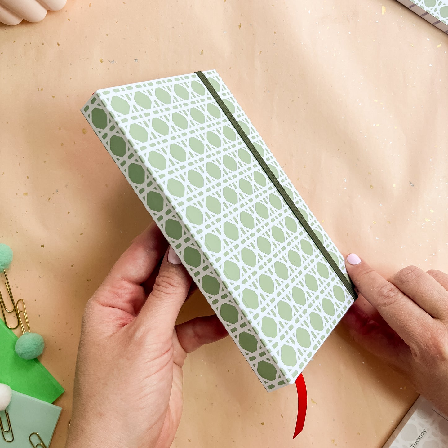 Sage Trellis B6 Case-Bound Notebook