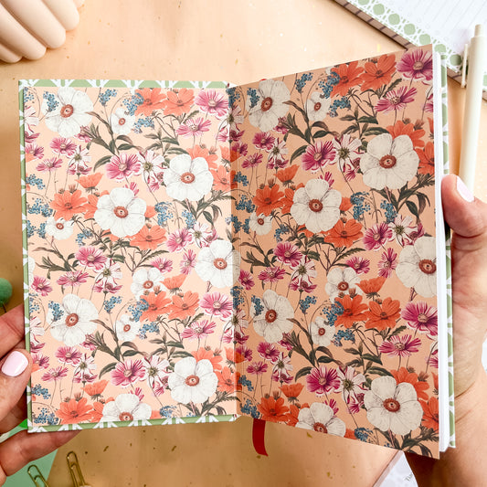 Sage Trellis B6 Case-Bound Notebook