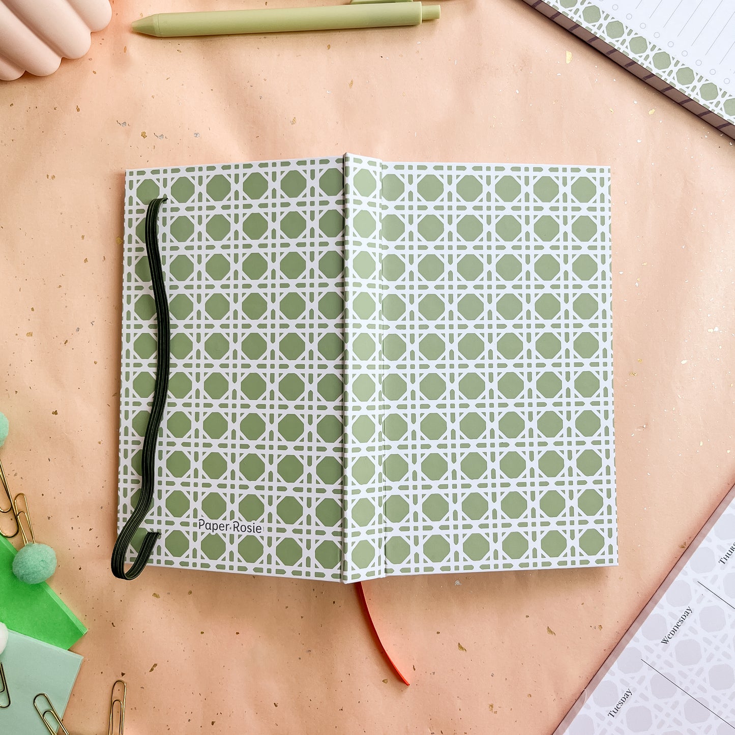 Sage Trellis B6 Case-Bound Notebook