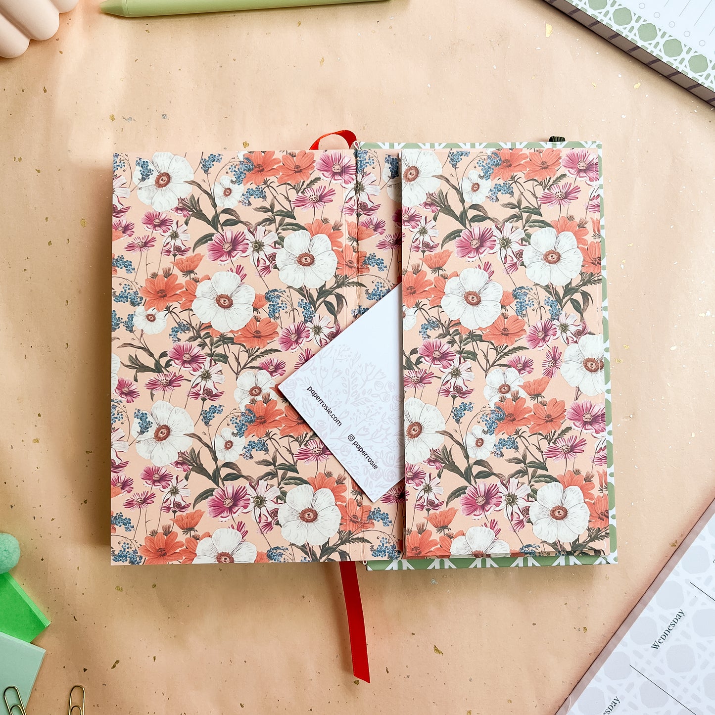 Sage Trellis B6 Case-Bound Notebook
