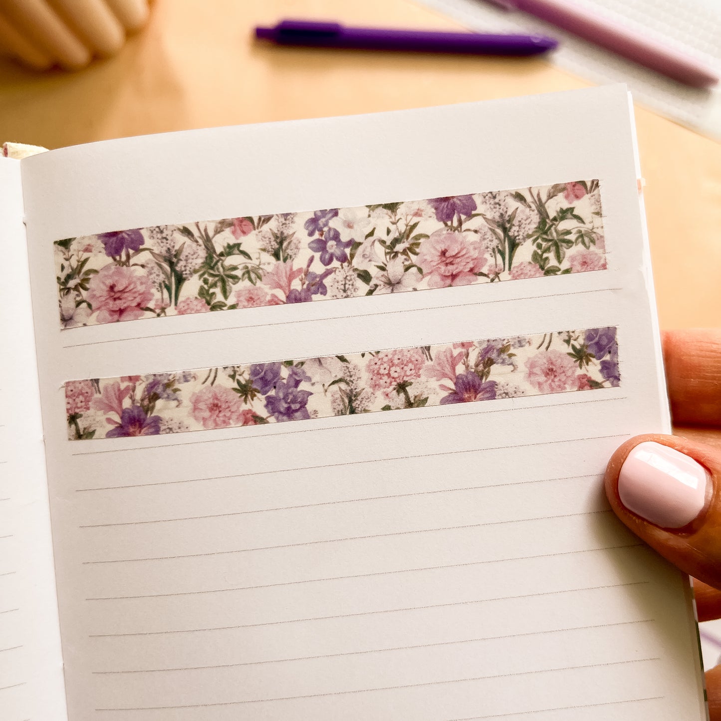 Lilac Meadow Washi Sticker Sheet