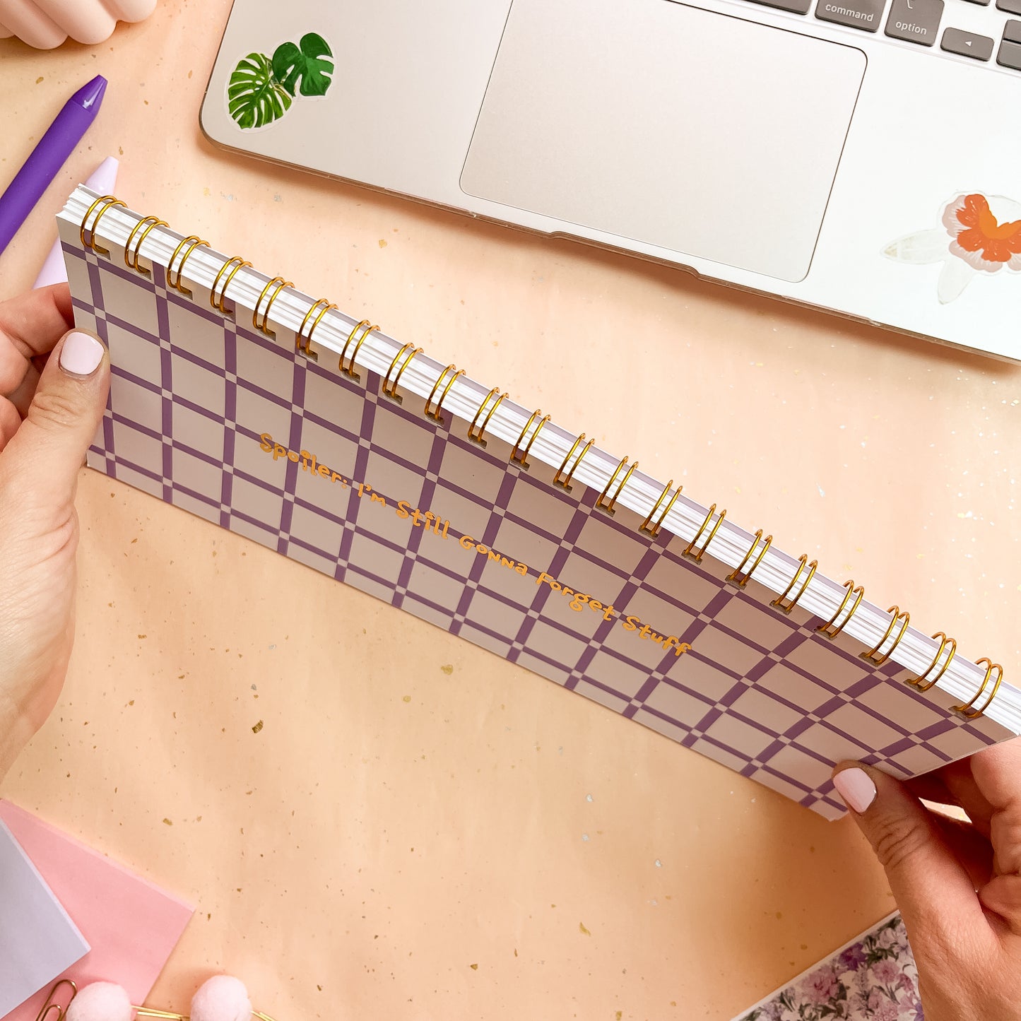 Orchid Grid Weekly Keyboard Planner