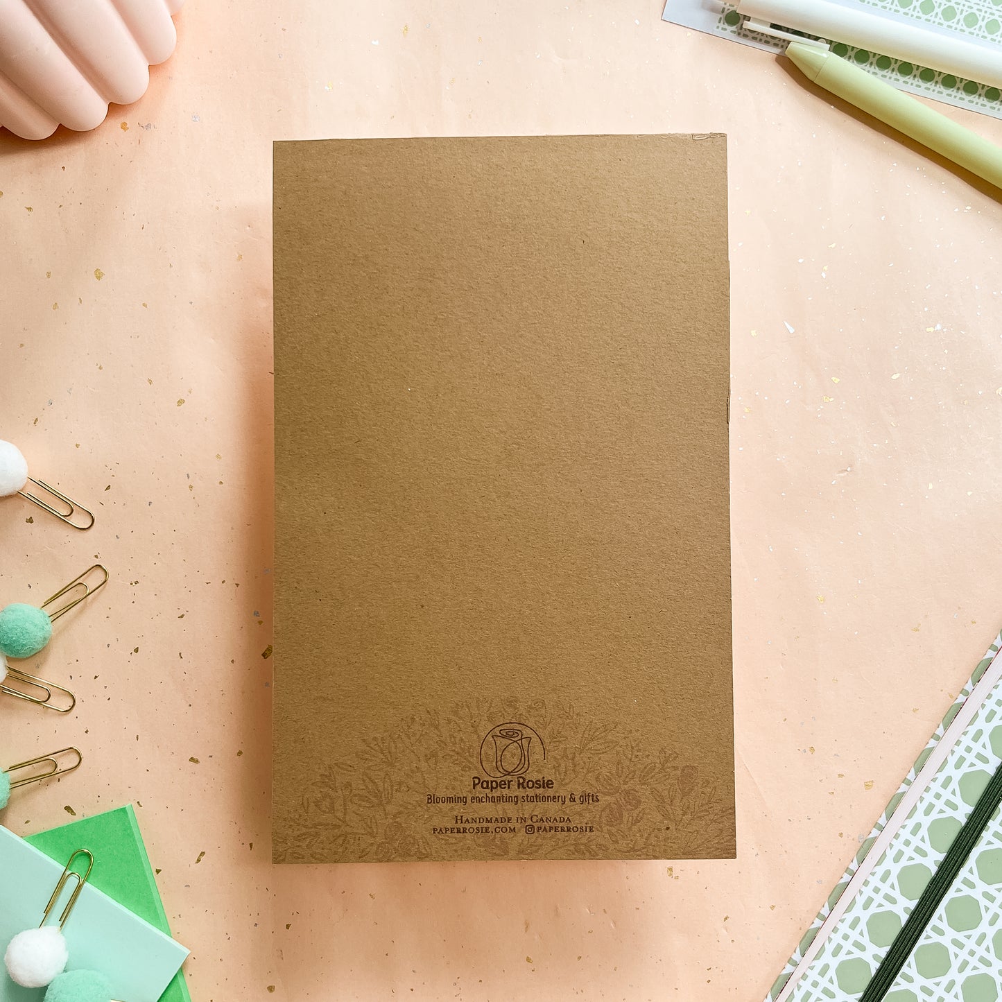 Sage Trellis Weekly Planner Notepad - Half-letter