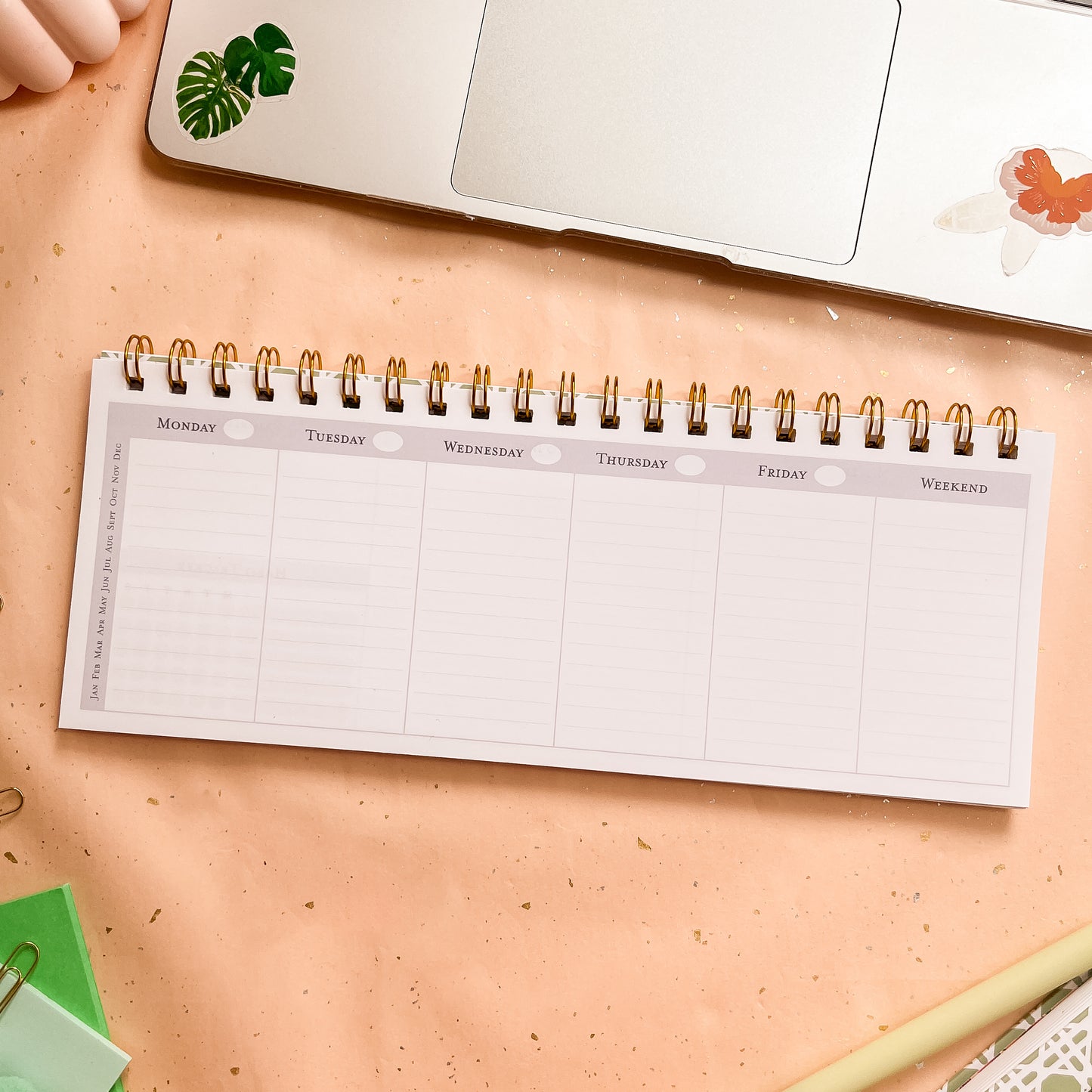 Sage Trellis Weekly Keyboard Planner