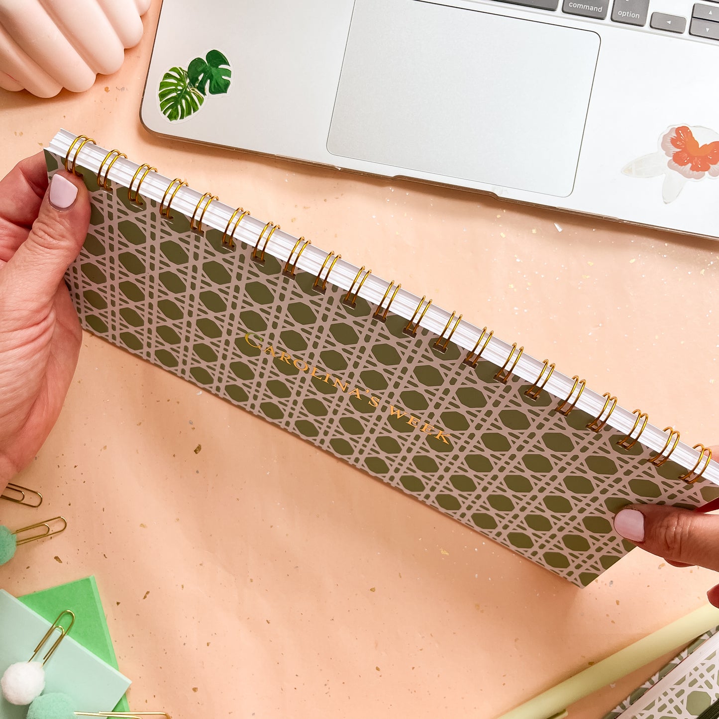 Sage Trellis Weekly Keyboard Planner