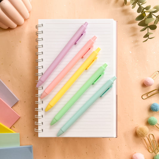 Macaron Pastel Rollerball Gel Pen - Black Ink