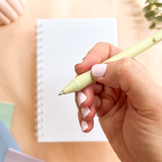 Dried Flowers Smooth Rollerball Gel Pen - Black Ink