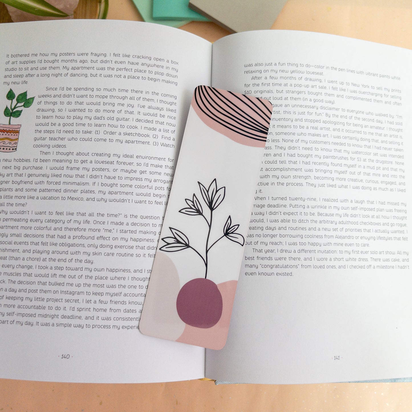 Bookmark Planted Flower