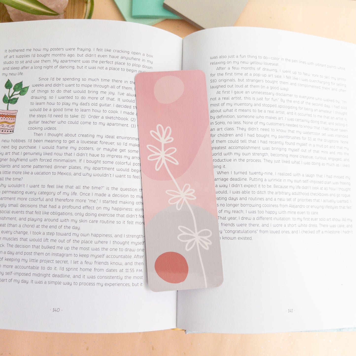 Bookmark White Flowers