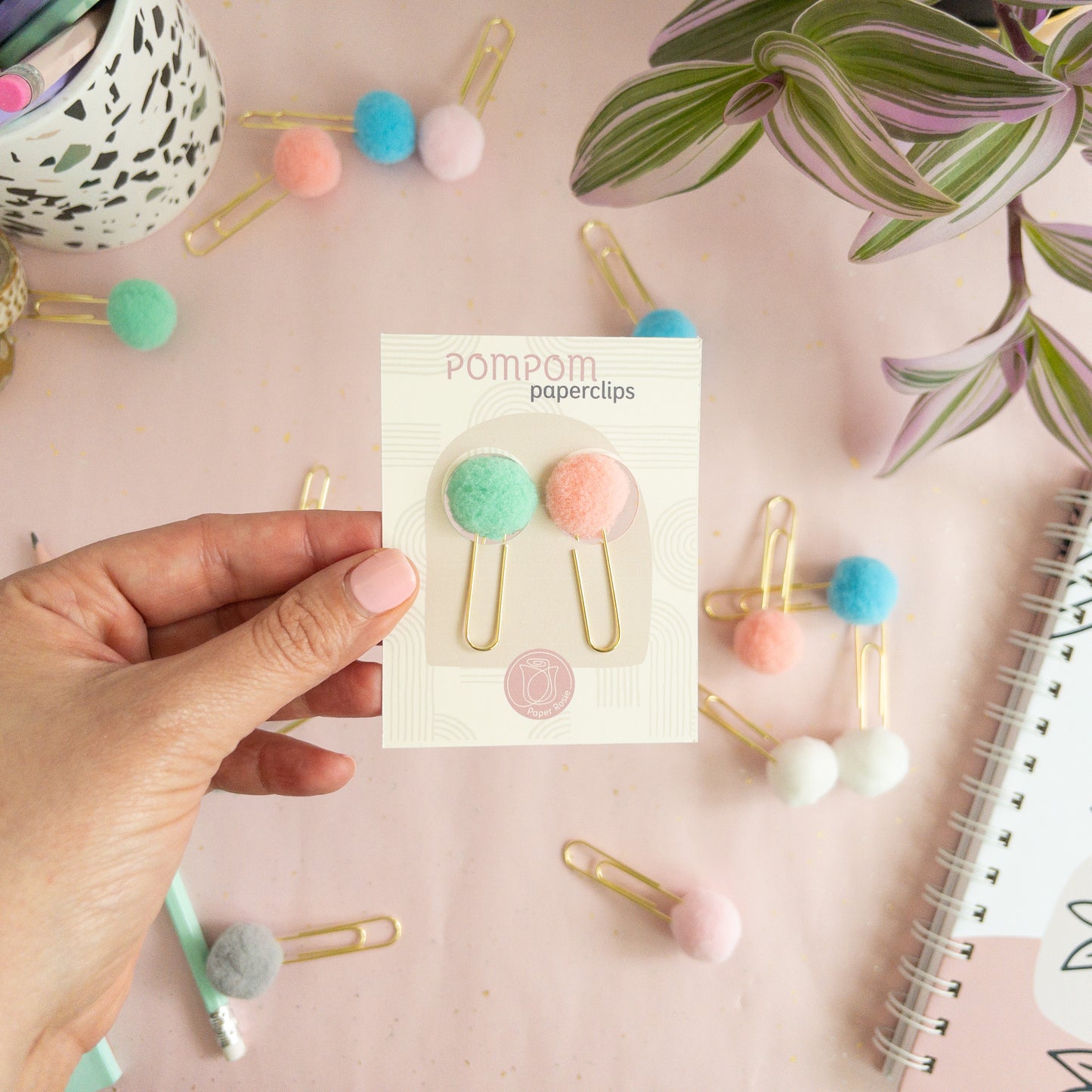 Pompom Paperclips