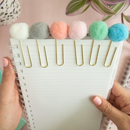 Pompom Pastel Paperclip - Jumbo