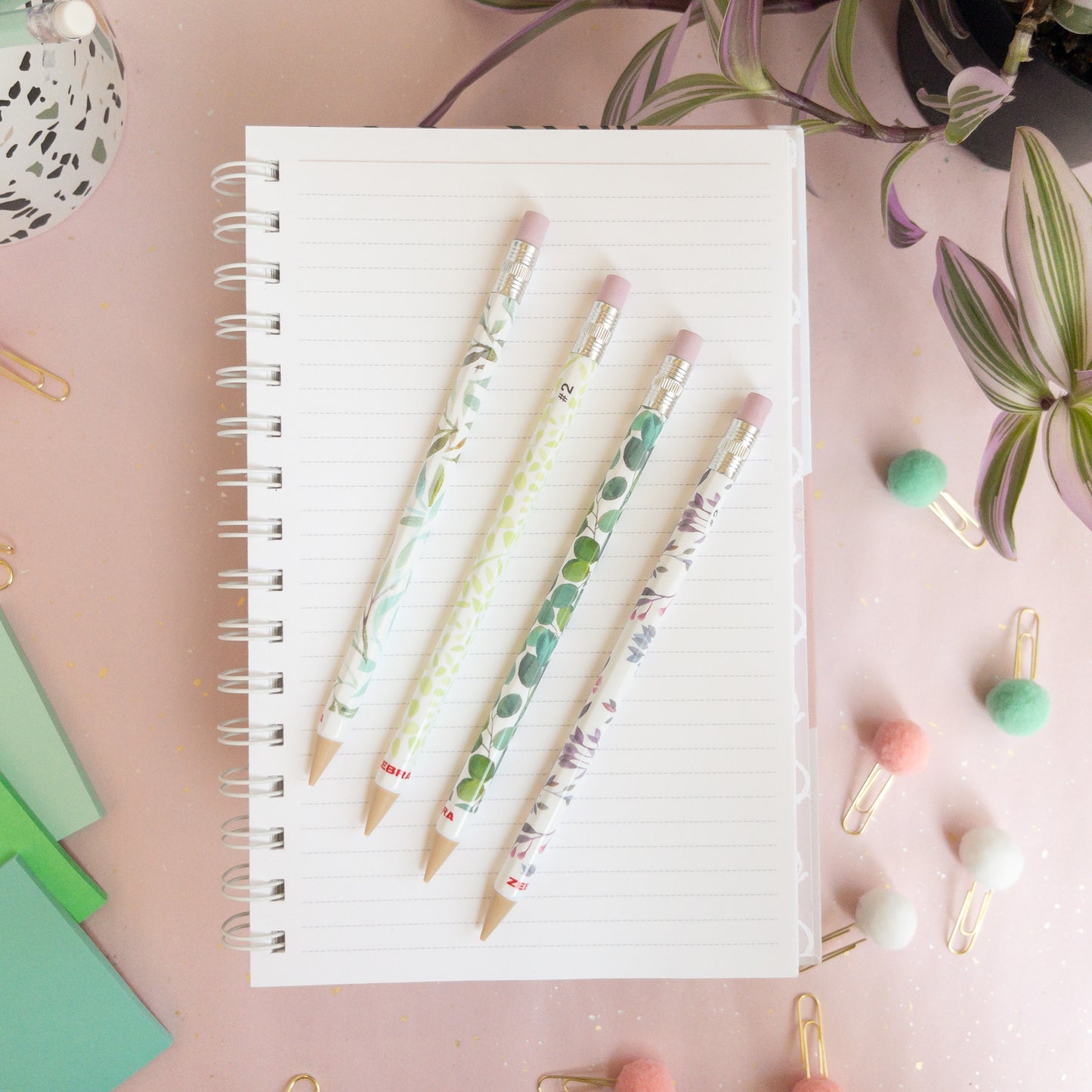 Cute Botanic Zebra Mechanical Pencil