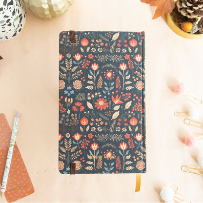 Elegant Floral Fall Notebook