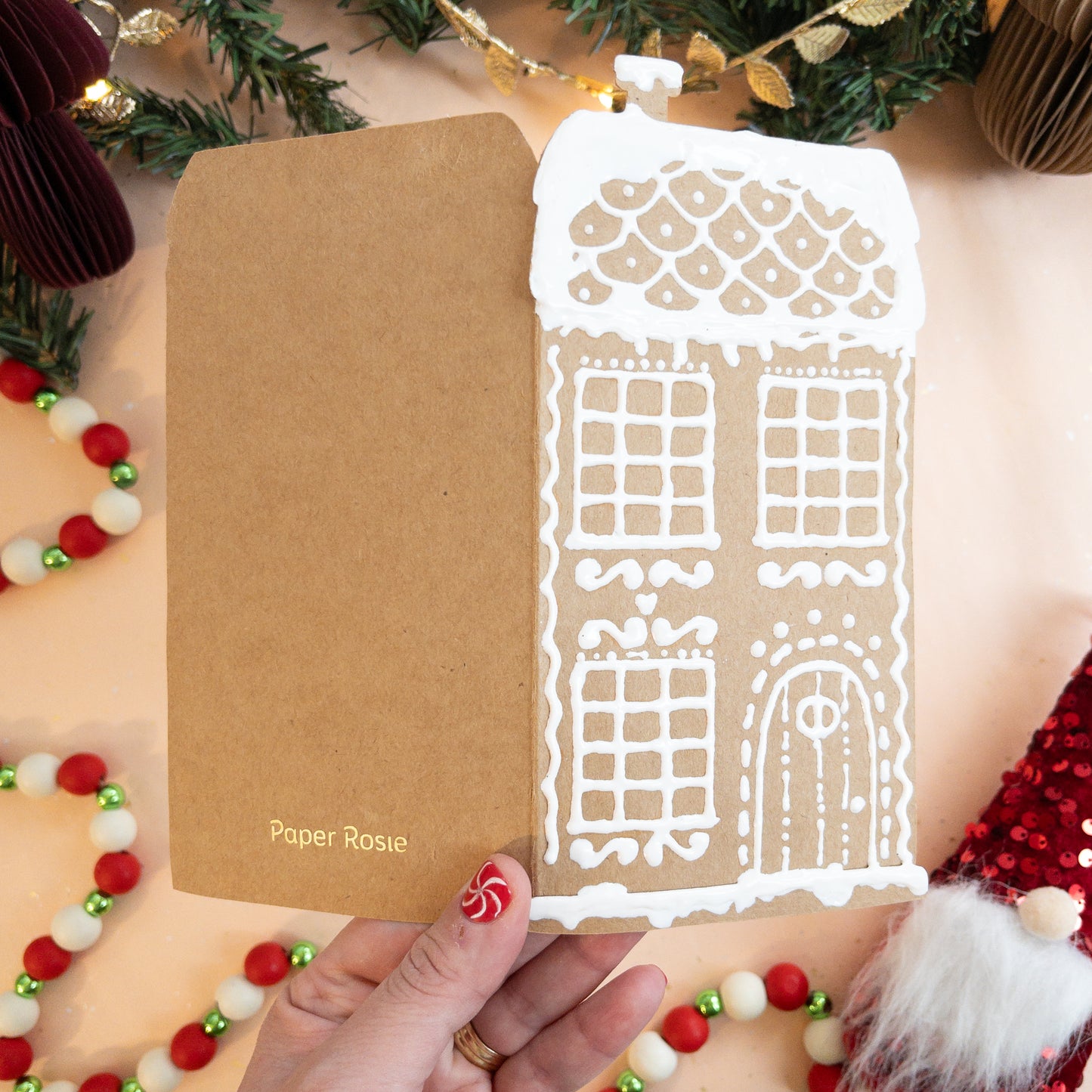 Gingerbread House Holiday Card - Townhouse