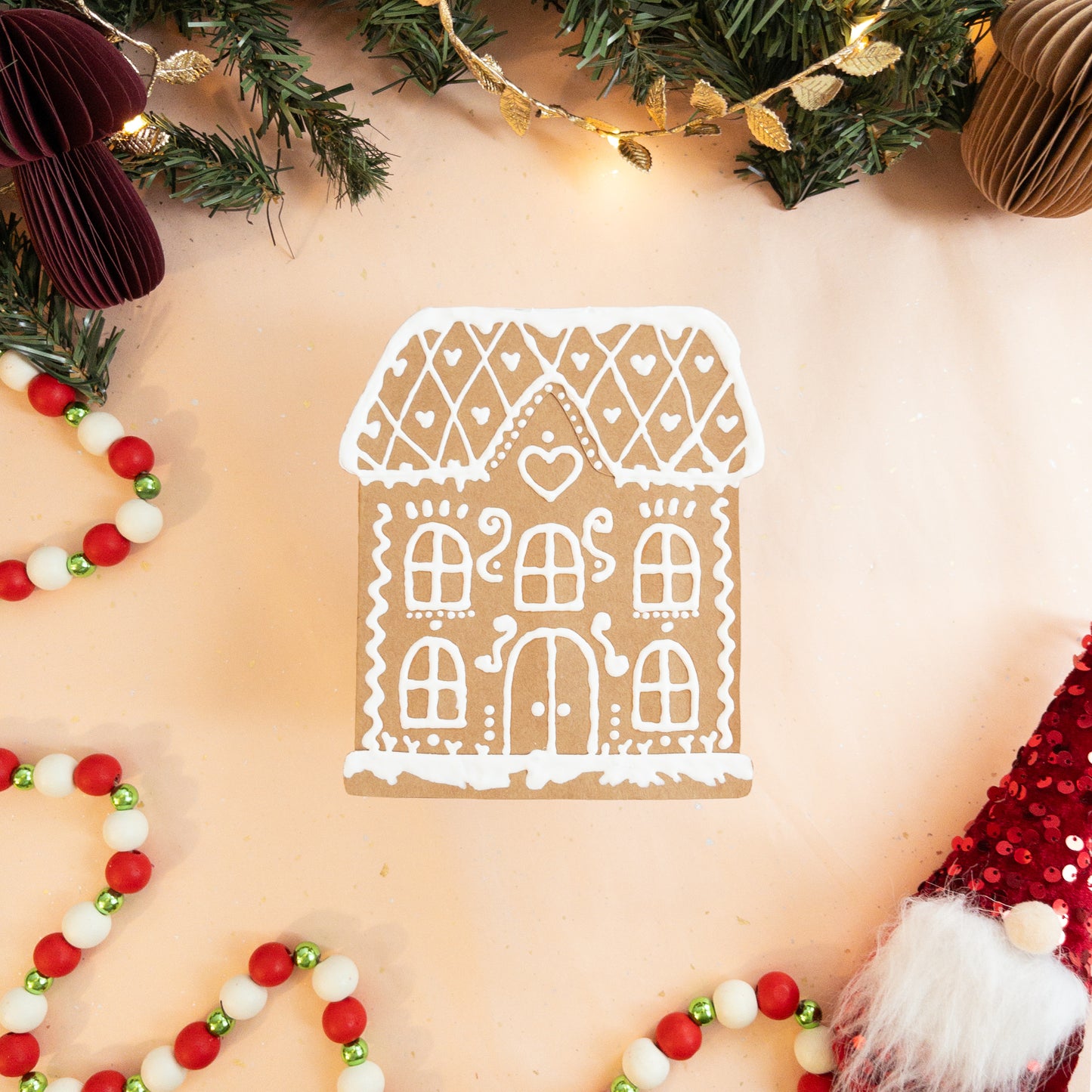 Gingerbread House Holiday Card - Victorian House