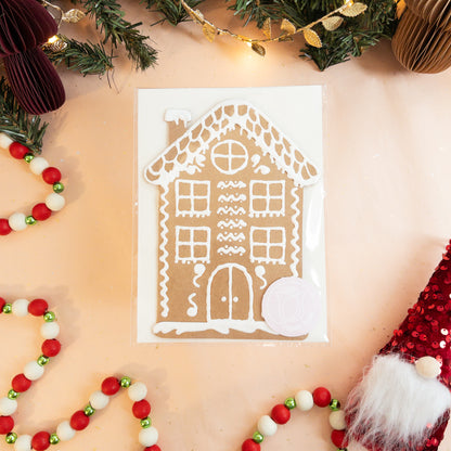 Gingerbread House Holiday Card - Two-Story Home