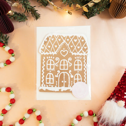 Gingerbread House Holiday Card - Victorian House