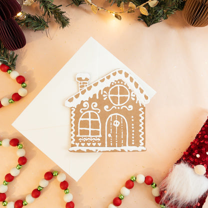 Gingerbread House Holiday Card - Cottage