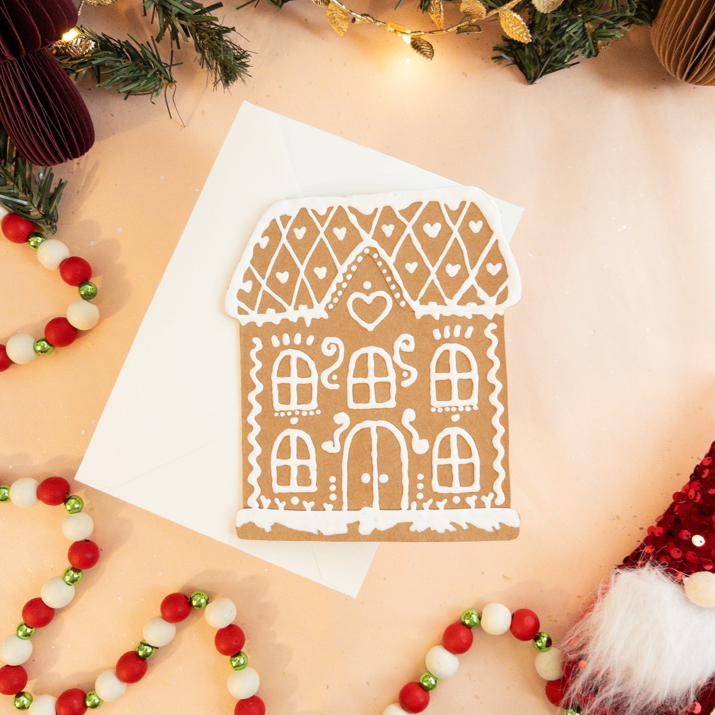 Gingerbread House Holiday Card - Victorian House