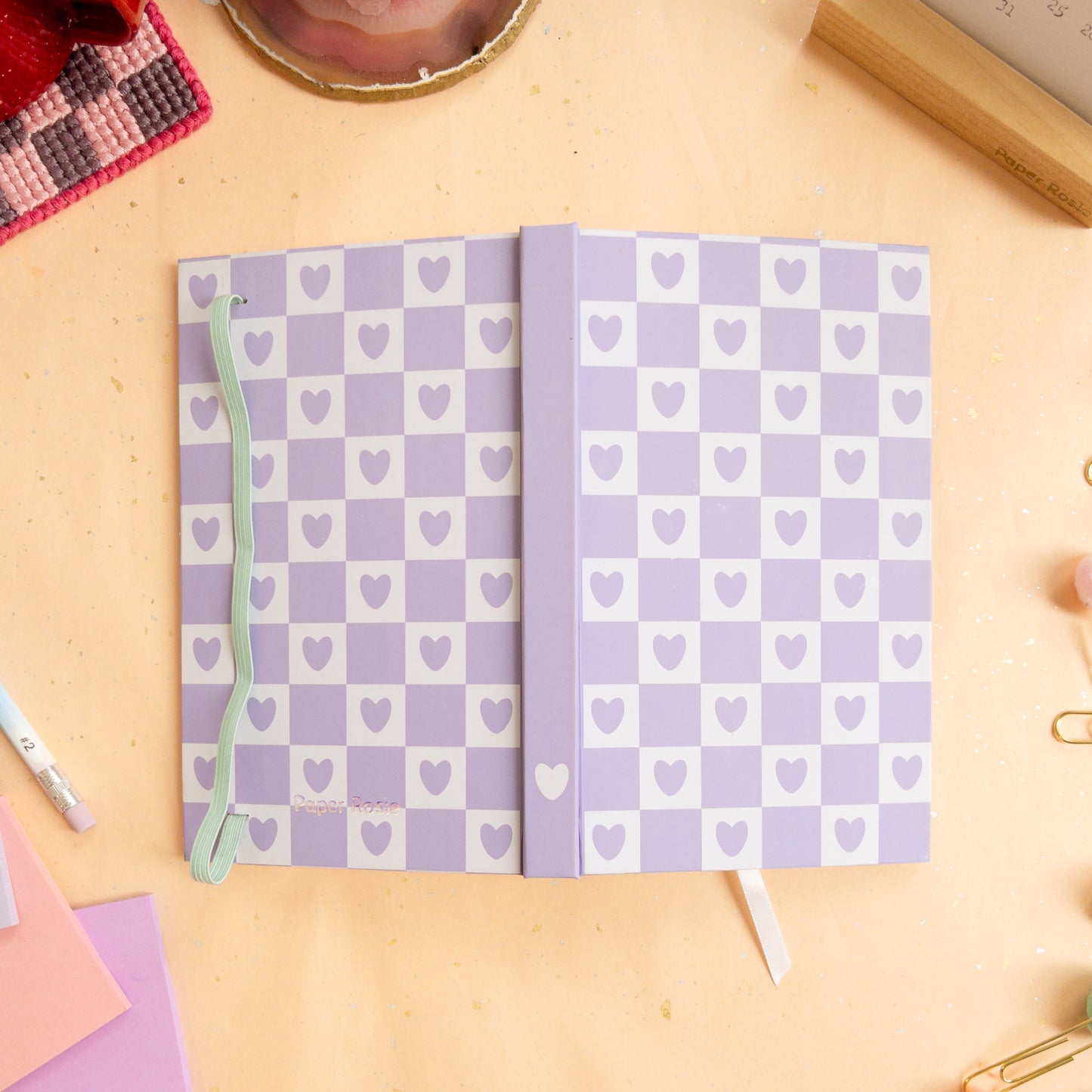 Love in Checkered Notebook