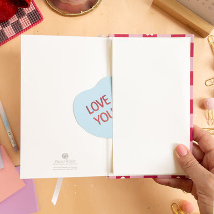 Love in Checkered Notebook