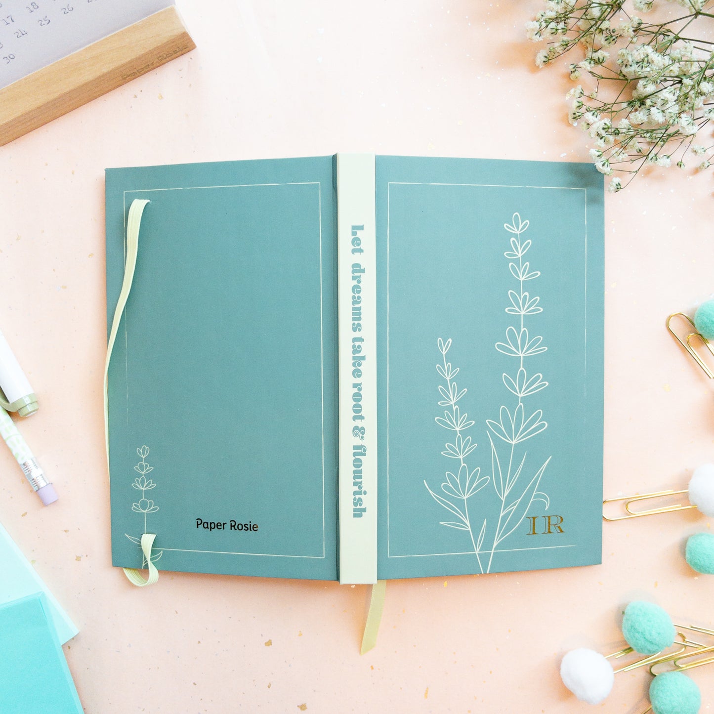 Calm Spring B6 Case-Bound Notebook