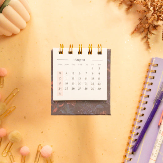 Timeless Blooms 2025 Petite Desk Calendar