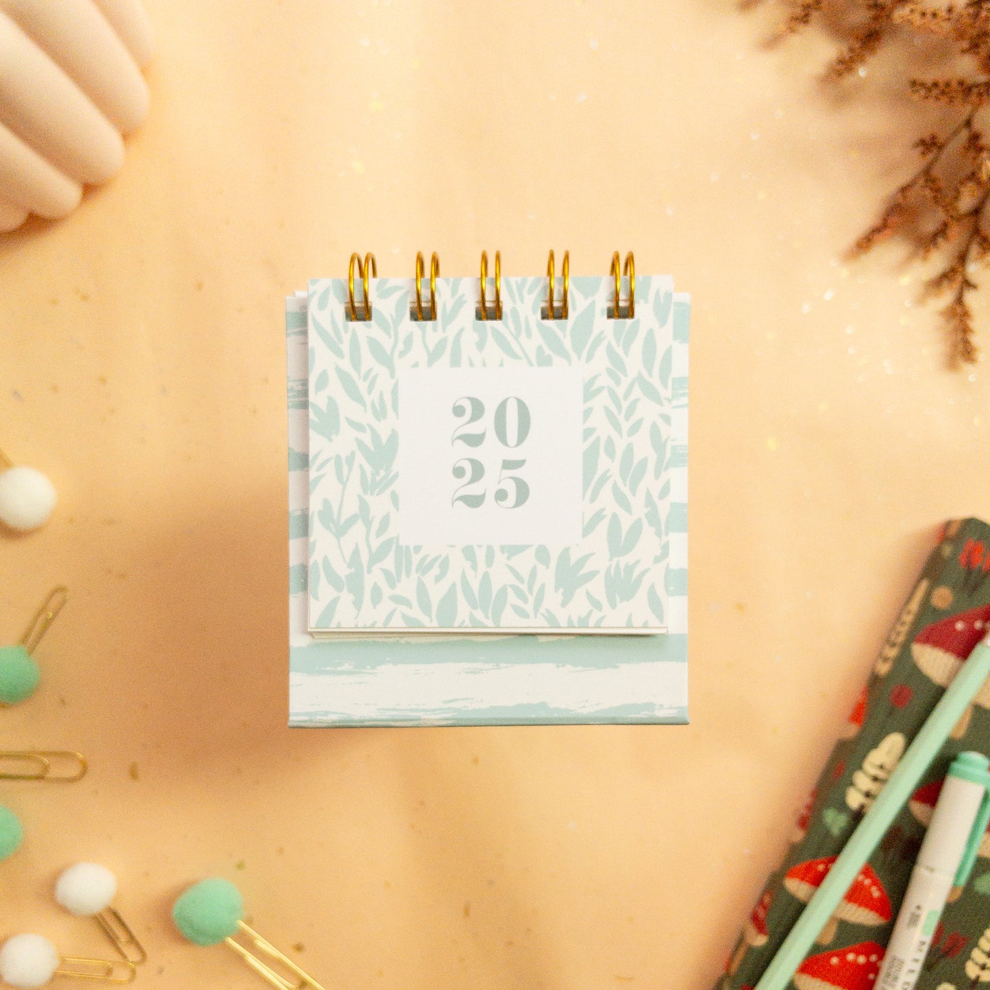 Dreamy Foliage 2025 Petite Desk Calendar