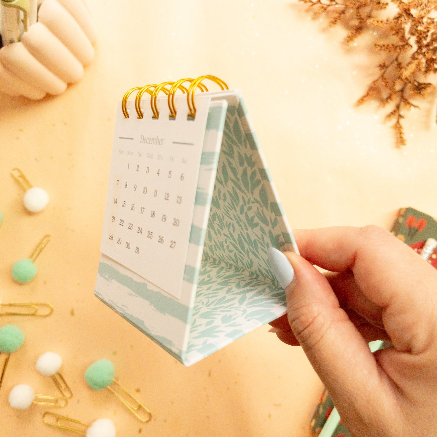 Dreamy Foliage 2025 Petite Desk Calendar